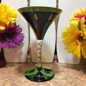 Lolita, “50 and Fabulous” 7 oz Martini Glass 🍸Love My Martini Collection